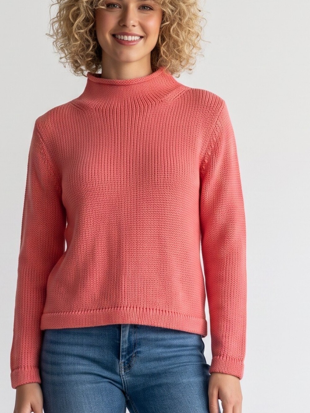 J. Crew Women's Coral RollNeck Sweater - Lightweight Knit XS
